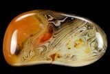 Polished, Banded Carnelian Agate - Madagascar #145971-2